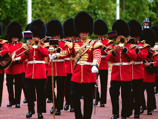 Changing of the guards at Buckingham Palace