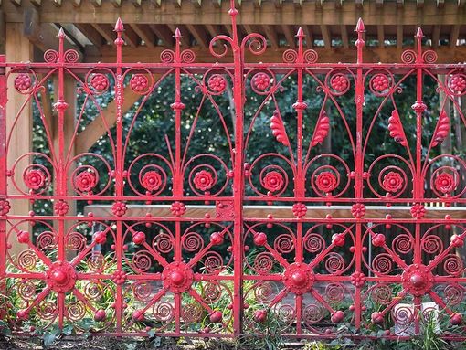 The red Strawberry FIeld gate in Liverpool