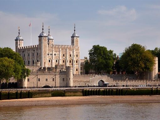 The exterior of the Tower of London