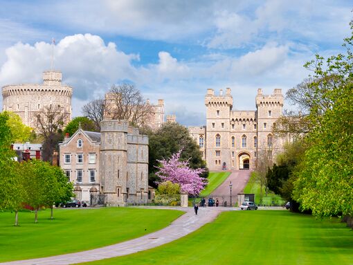 The long walk with Windsor Castle in the background