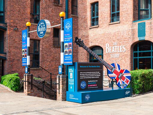 Entrance of Beatles Story