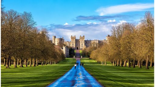 A view of the front of Windsor Castle