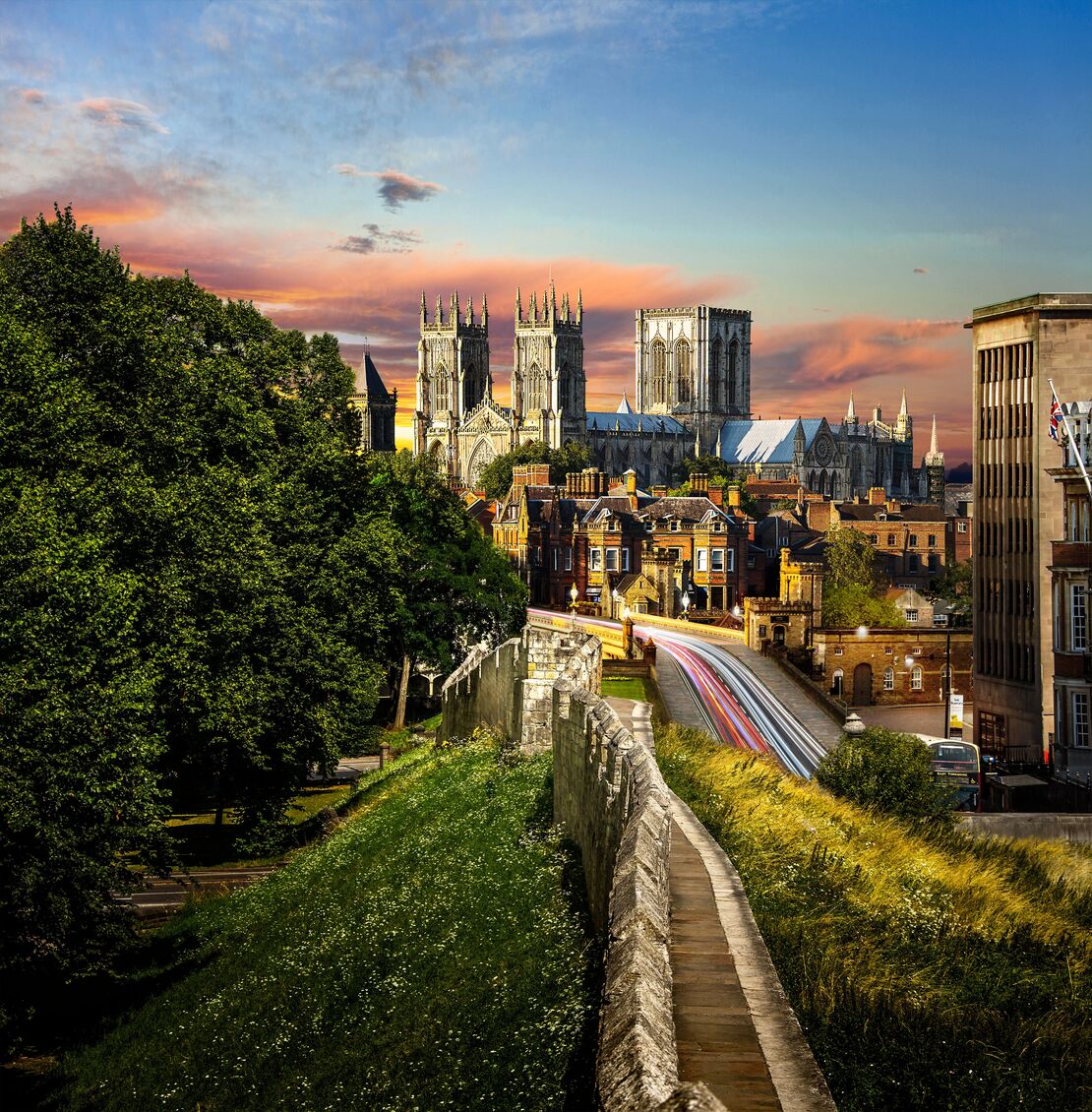 York Minster as seen from the York City Walls