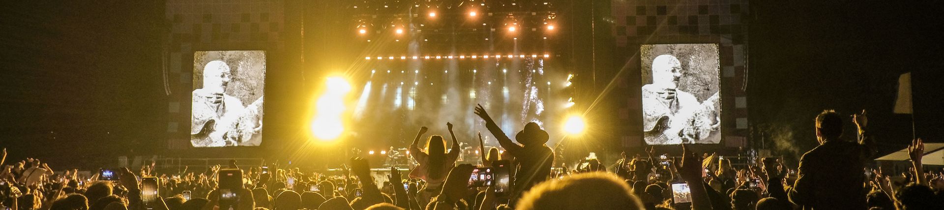 Crowd in front of the stage at TRNSMT festival
