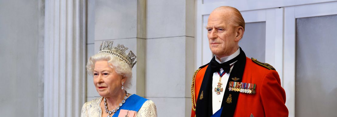 The_Late_Queen_Elizabeth_II_And_Duke_Of_Edinburgh_Figures_At_Madame_Tussauds_London_1