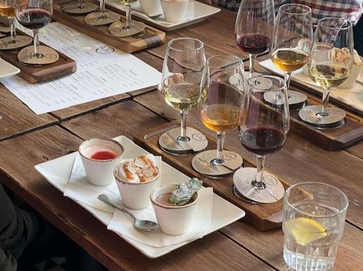 Tableware and presentation at one of the restaurants in the Newcastle Food Tour
