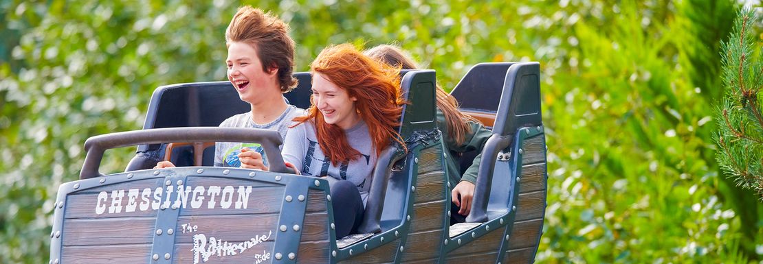 Rattlesnake ride at Chessington World of Adventures Resort