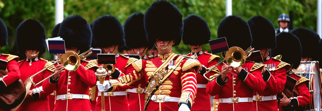 Changing of the guards at Buckingham Palace