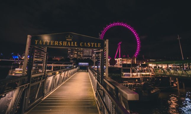 Pier by the River Thames where the Old Tattershall Castle ferry is anchored _ Golden Tours