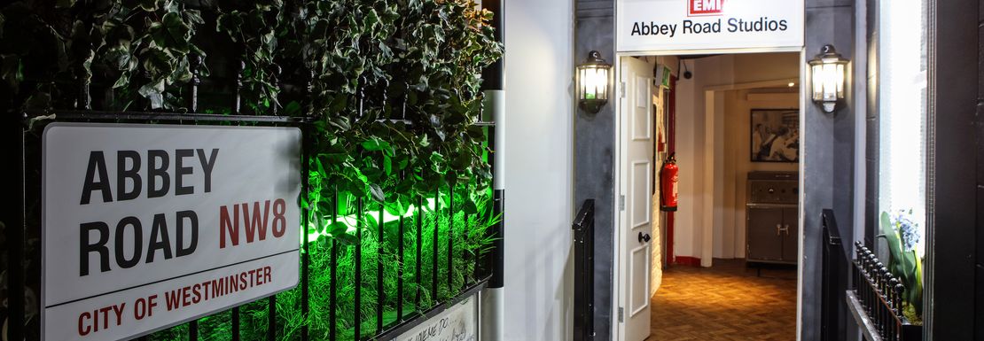 Abbey Road replica built at The Beatles Story so the visitor can walk into the famed recording studio