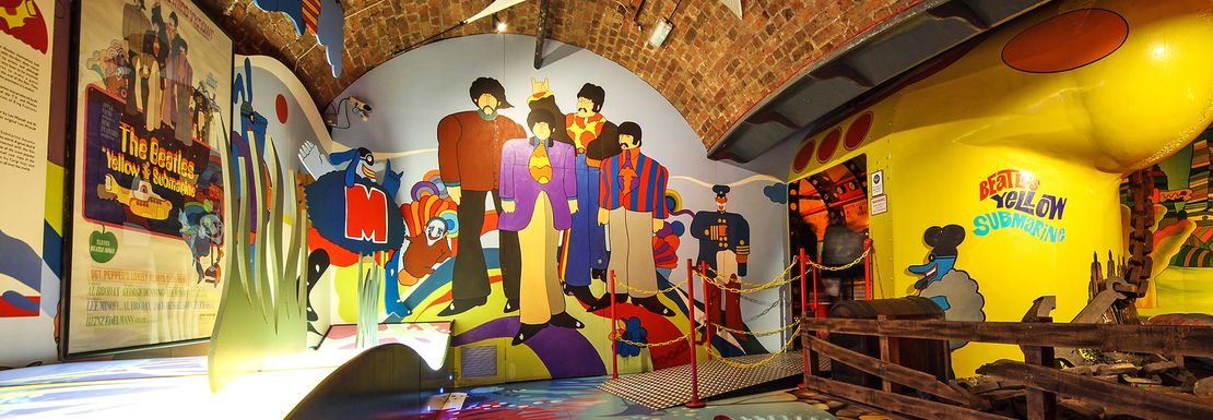The Beatles Story Exhibition in Liverpool with Golden Tours includes Sgt Peppers land memorailia