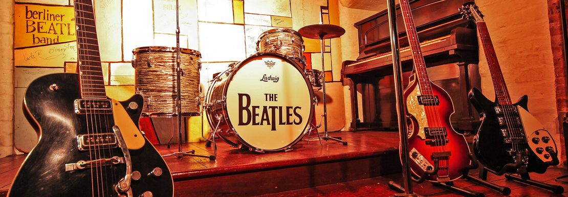 The Beatles Story Exhibition in Liverpool with Golden Tours includes The Cavern Club instruments