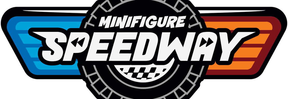 Legoland Speedway logo referring to a duelling roller coaster experience up to 56 km/h