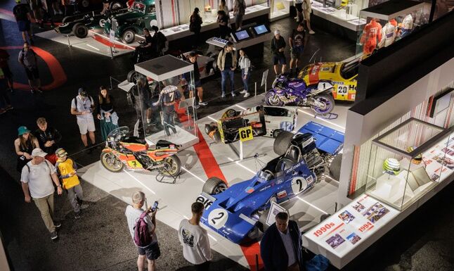 The exhibits at the Silverstone Museum