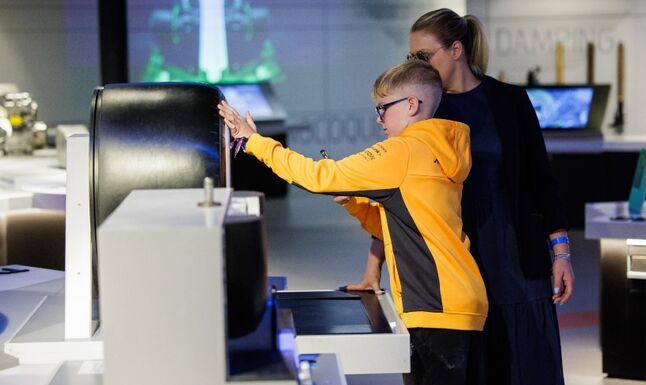 Guests exploring the exhibits at the Silverstone Museum