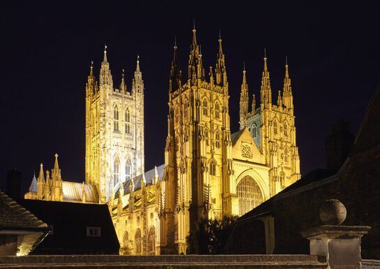 Canterbury Cathedral at Christmas time