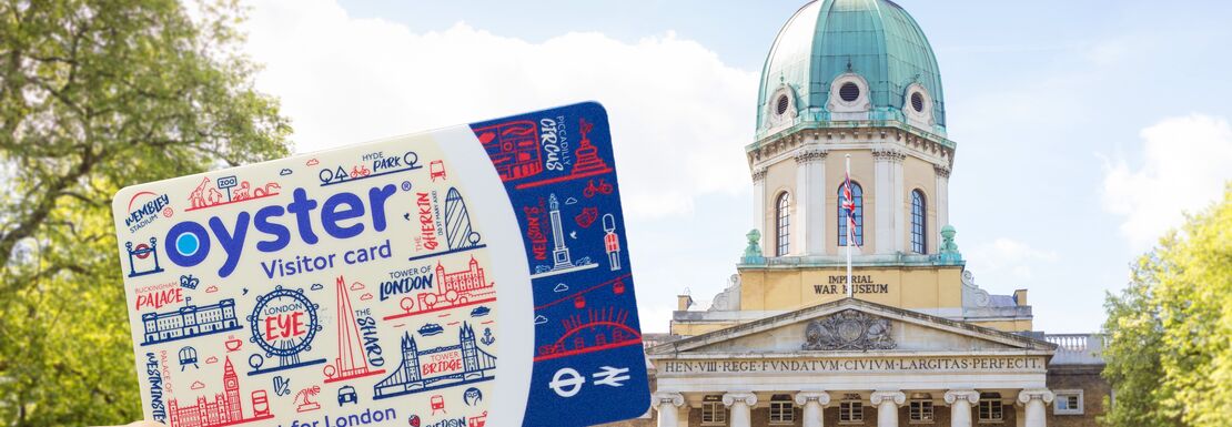 Visitor Oyster Card used to visit the Imperial War Museum in London