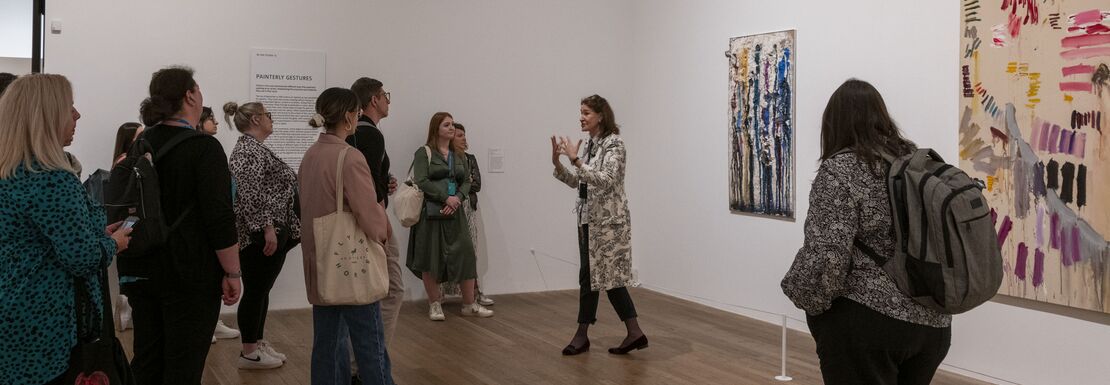 Tate Modern discovery tour with a group of visitors led by an expert on art