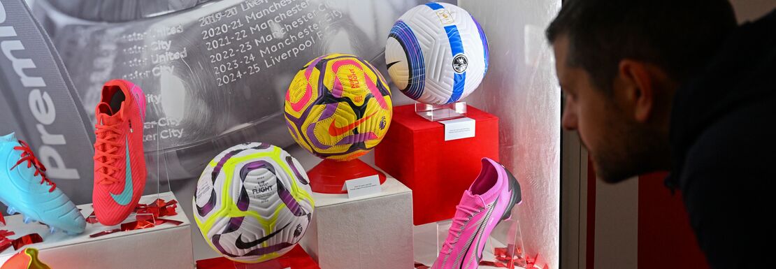 Visitor watching items in the museum