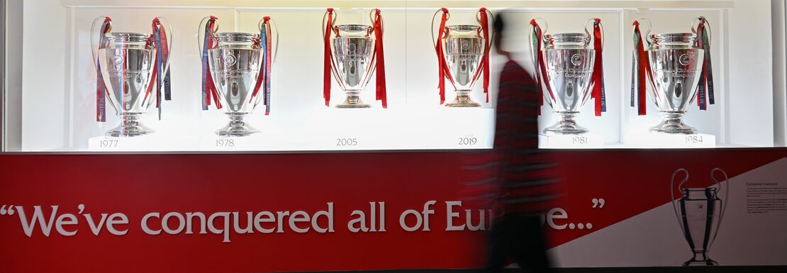 Framed display of the different winning competitions