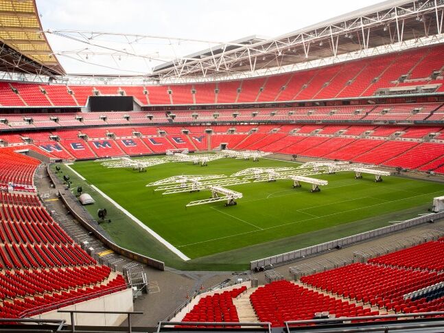 Wembley Stadium empty