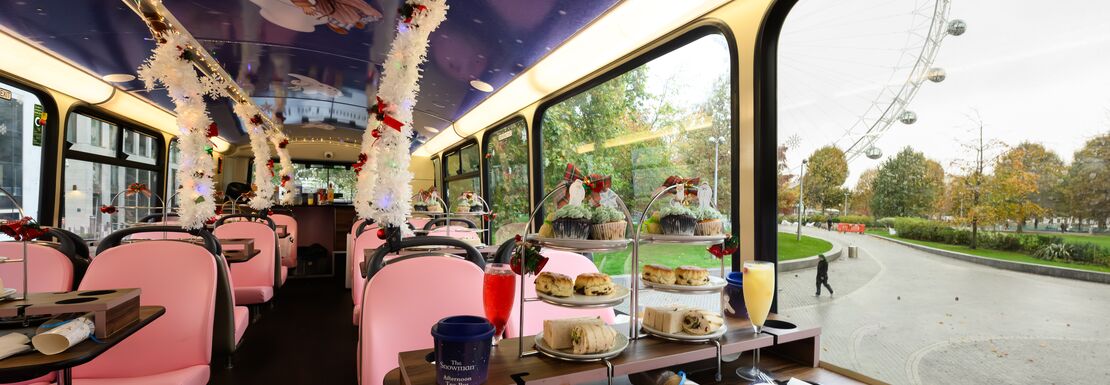 Afternoon tea on the bus with crackers