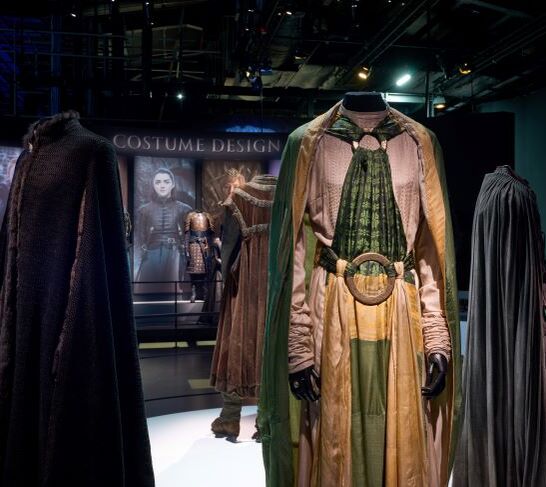 Costumes on display at the Game of Thrones Studio Tour