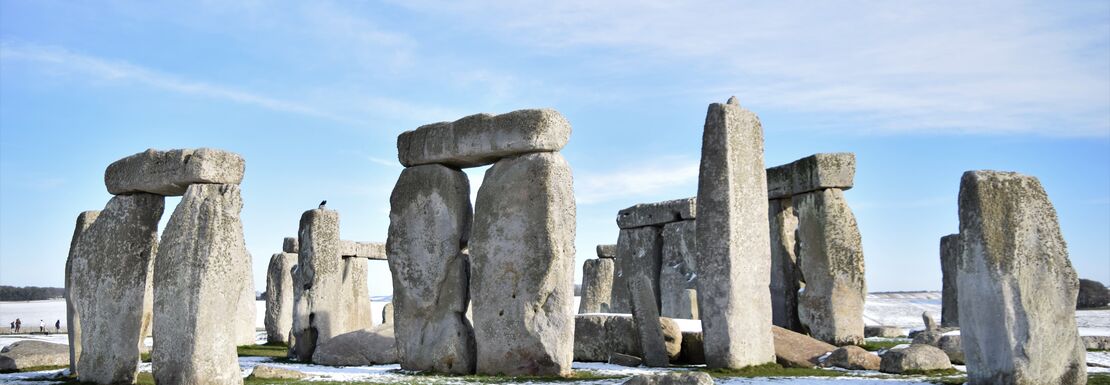 Stonehenge in the snow