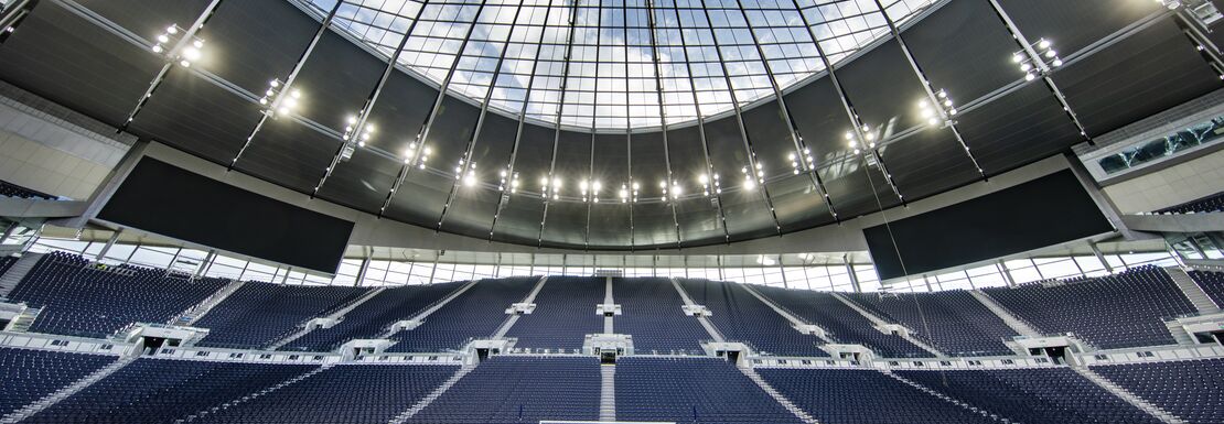 The pitch at Tottenham Hotspur Stadium