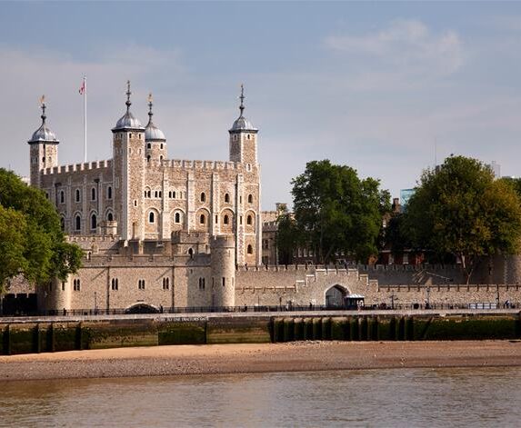 The exterior of the Tower of London
