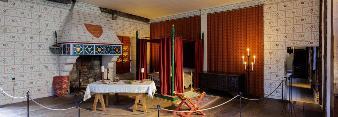 A bedroom inside the Tower of London