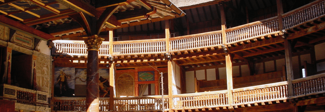The balconies of Shakespeare's Globe theatre