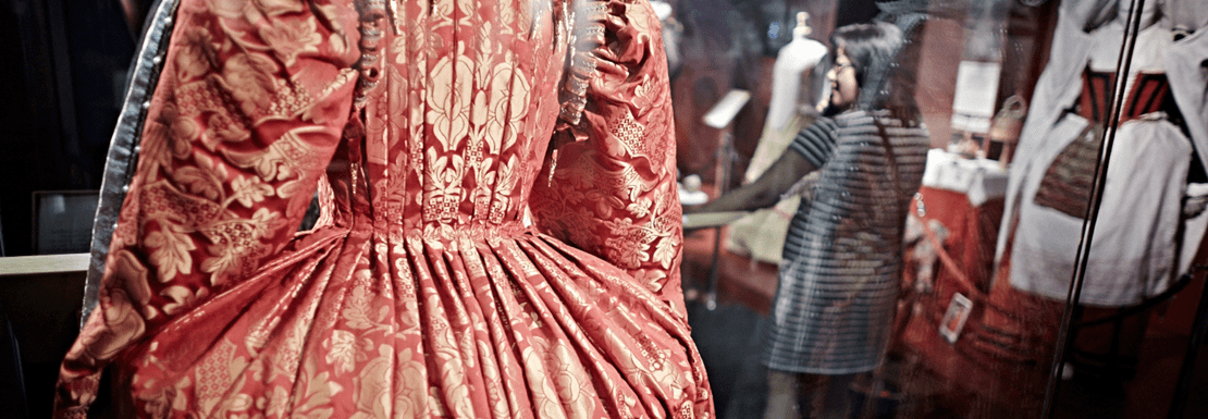 Costumes on display at Shakespeare's Globe Theatre
