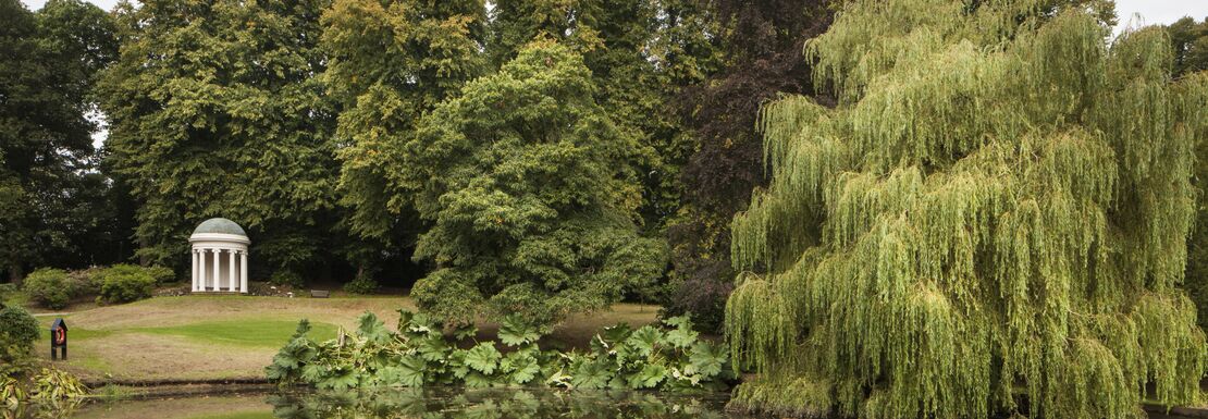 The koi pond at Hillsborough Castle and Gardens