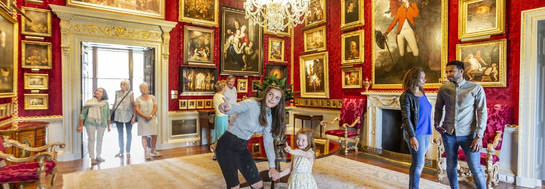 The Red Room at Hillsborough Castle and Gardens