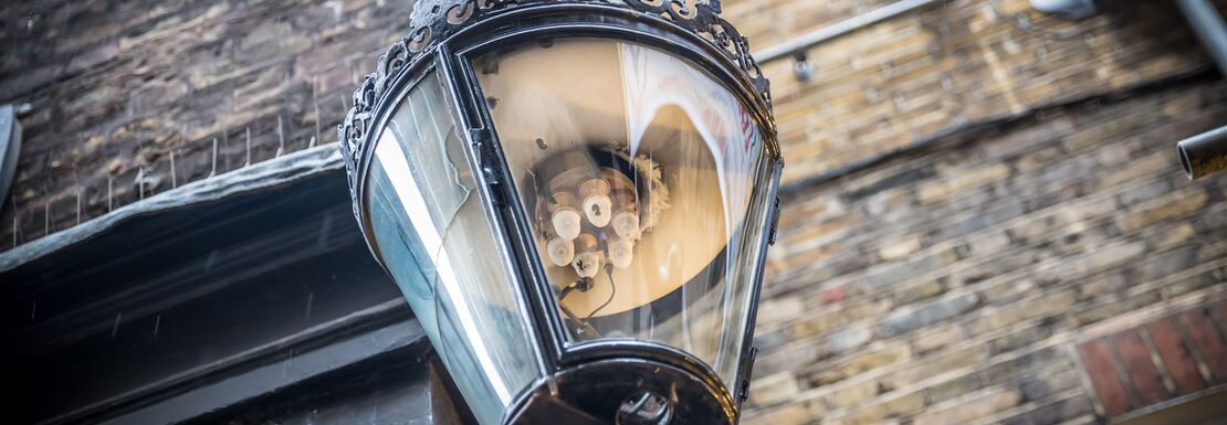 A lamp post in London