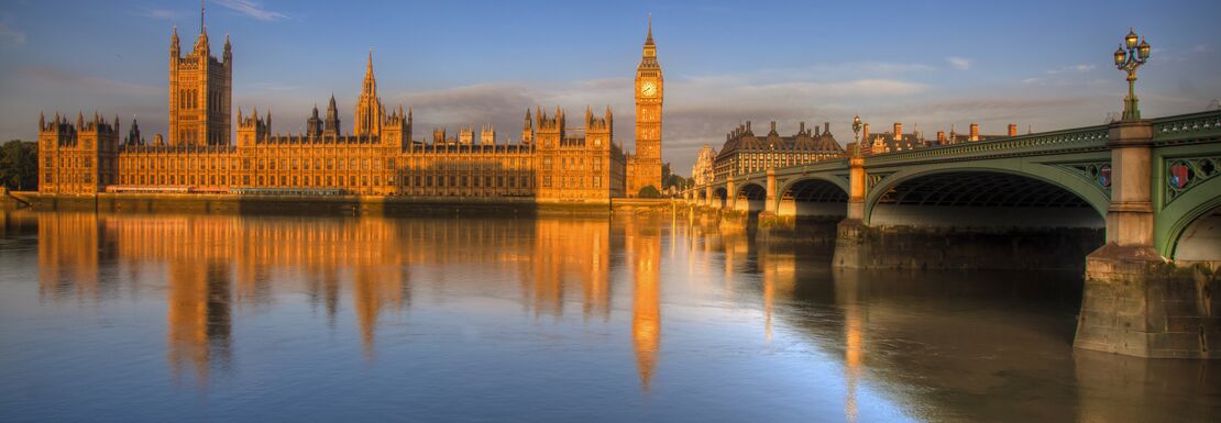Westminster Abbey across the Thames