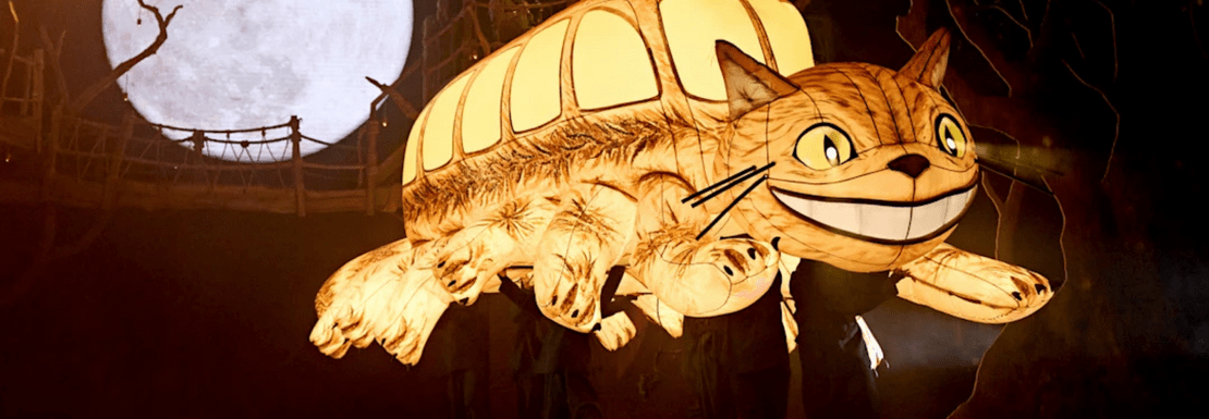 An illuminated puppet in the stage show of My Neighbour Totoro