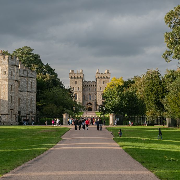 View of the entrance to Windsor Castle